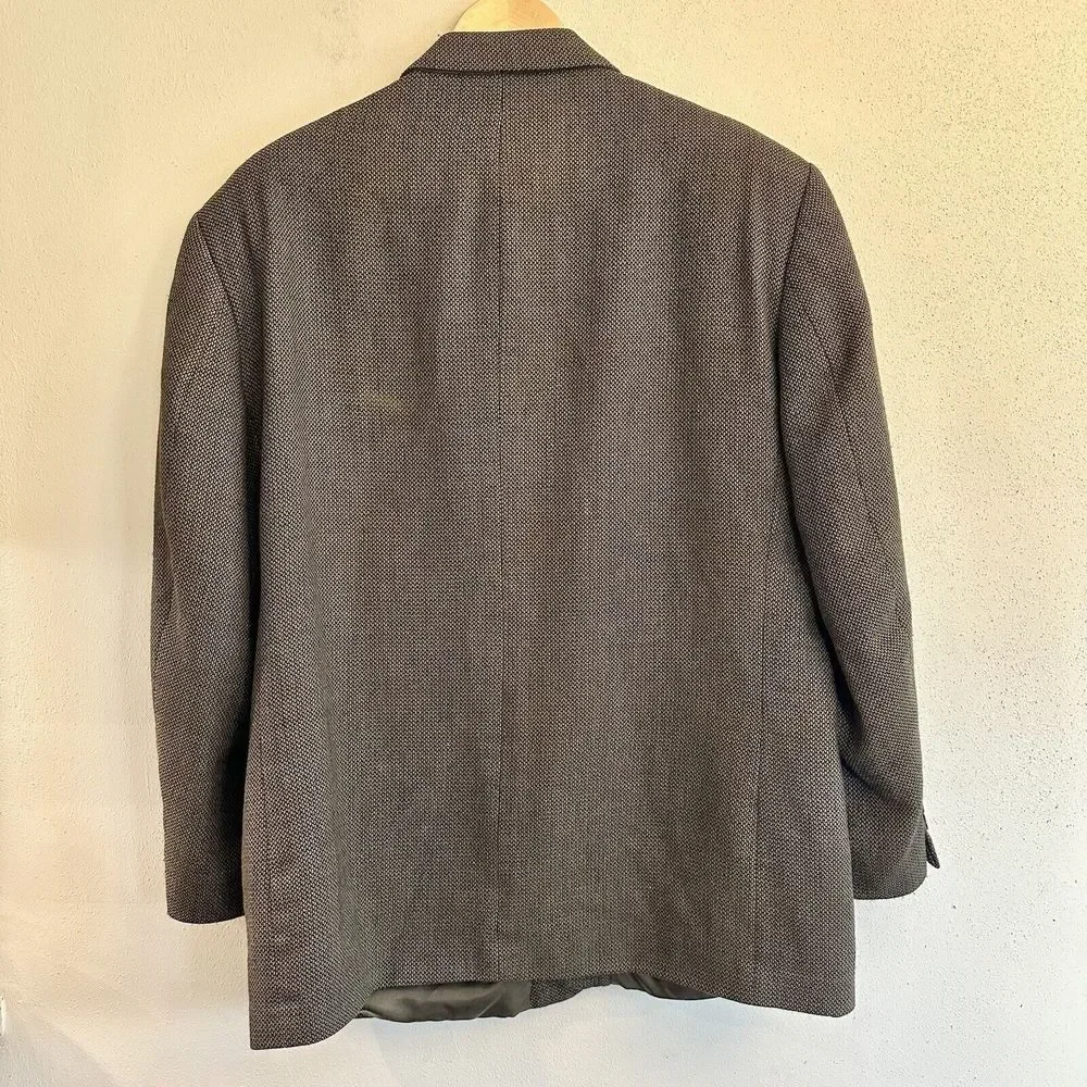 Versini Sport Coat Blazer Suit Jacket Silk/Wool Casual 2 Button Brown‎ Tan 46R